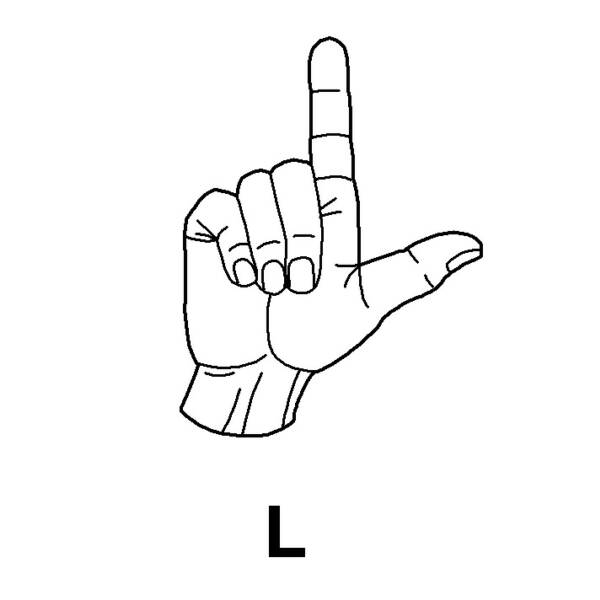 l asl coloring pages - photo #3