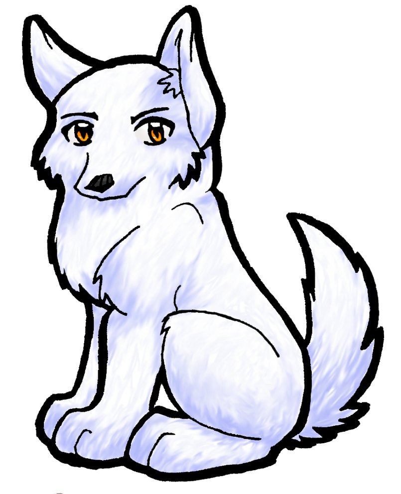 Chibi Wolf Coloring Page | Jos Gandos Coloring Pages For Kids