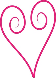 Heart Clipart Image - Open heart graphic