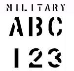 Alphabet Stencils and Number Stencils