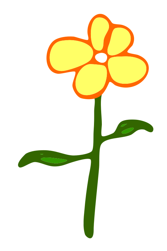 Simple Flower Clip Art Vector Online Royalty Free Cake on ...