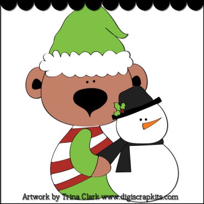 Santa's Friends 3 Royalty Free Vector Art : Digital Scrapbook Kits ...