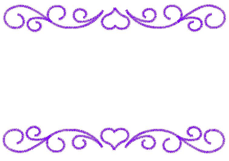 Embellishments Embroidery Design: Heart Border from Embroidery ...