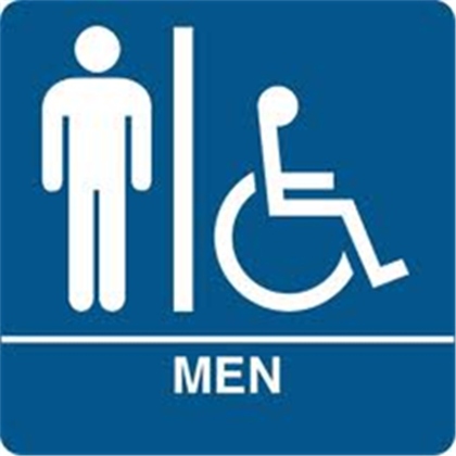 Men's restroom sign, a Image by BrickAction - ROBLOX (updated 11 ...