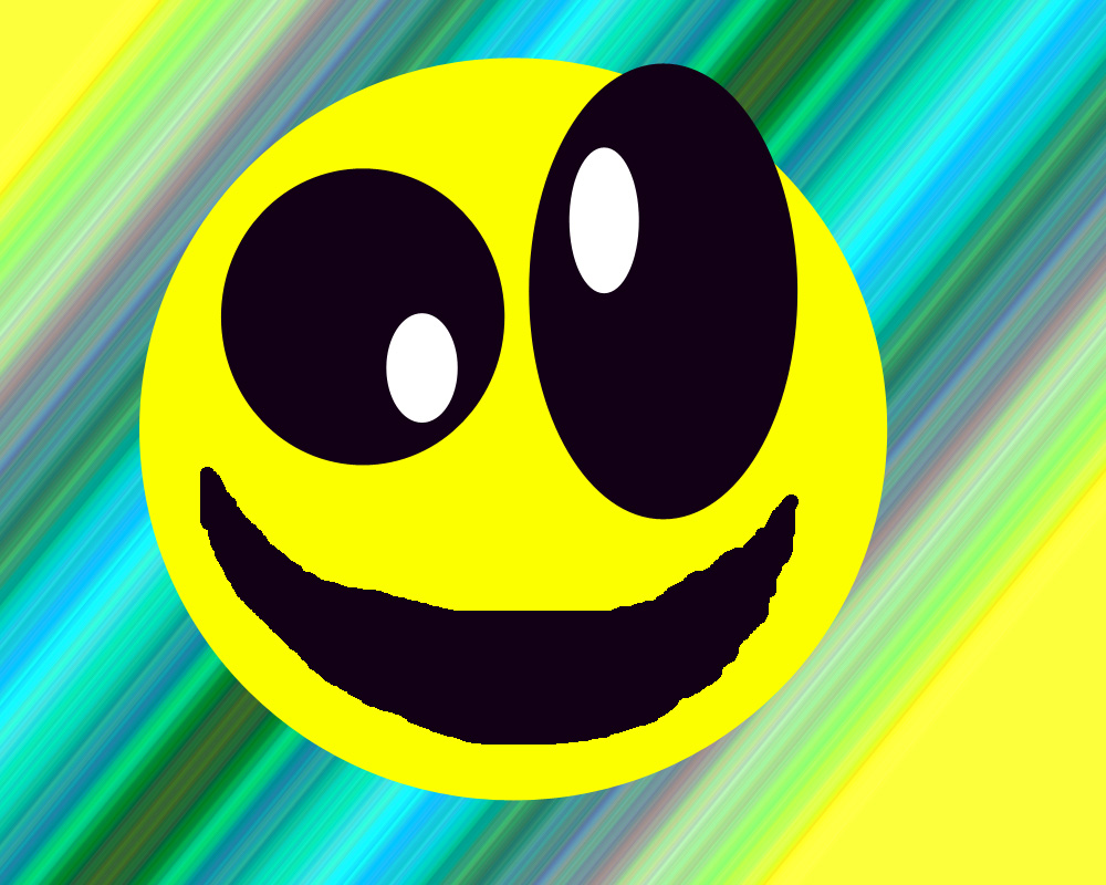 Crazy smiley face clip art