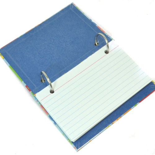 School flashcards for kids index card holder with school theme 309