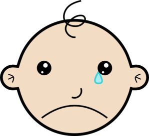 Baby Crying clip art - vector clip art online, royalty free ...