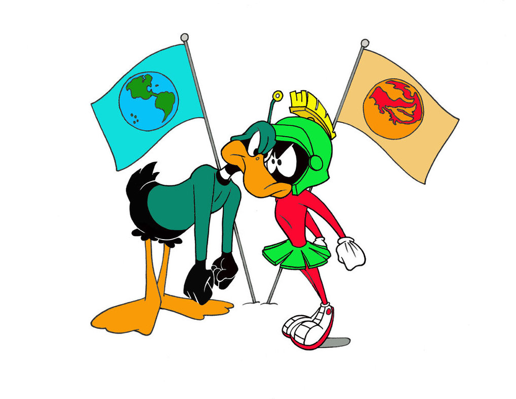 Duck Dodgers and Marvin The Martian