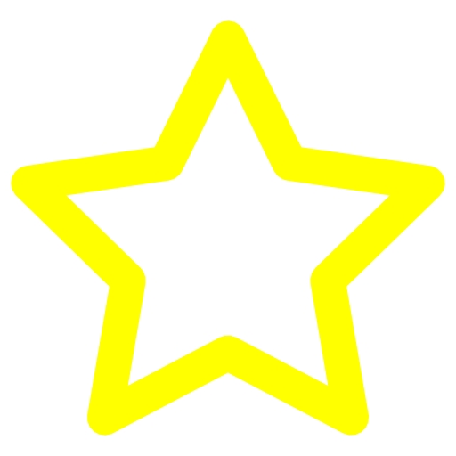 Yellow outline star icon - Free yellow star icons