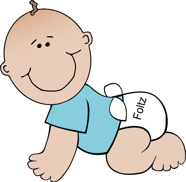 Baby Boy Card clip art - vector clip art online, royalty free ...