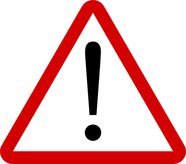 Warning Sign clip art Free Vector