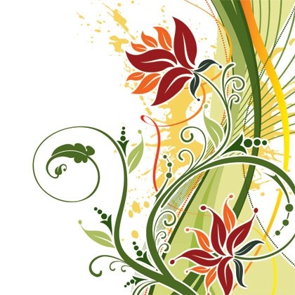 Fashion Floral Background Vector Free vector in Encapsulated ...