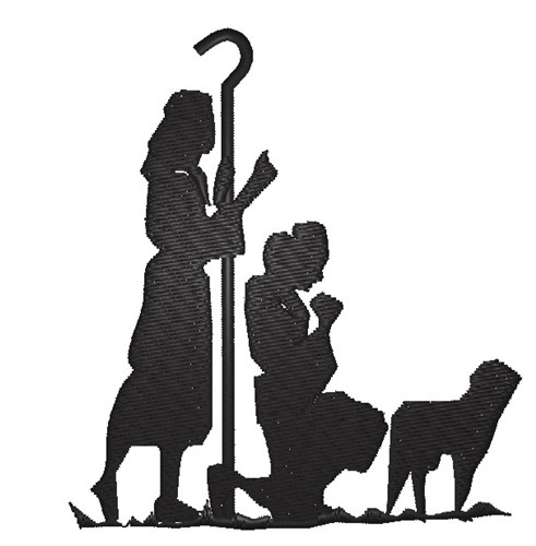 free black and white nativity scene clipart - photo #32