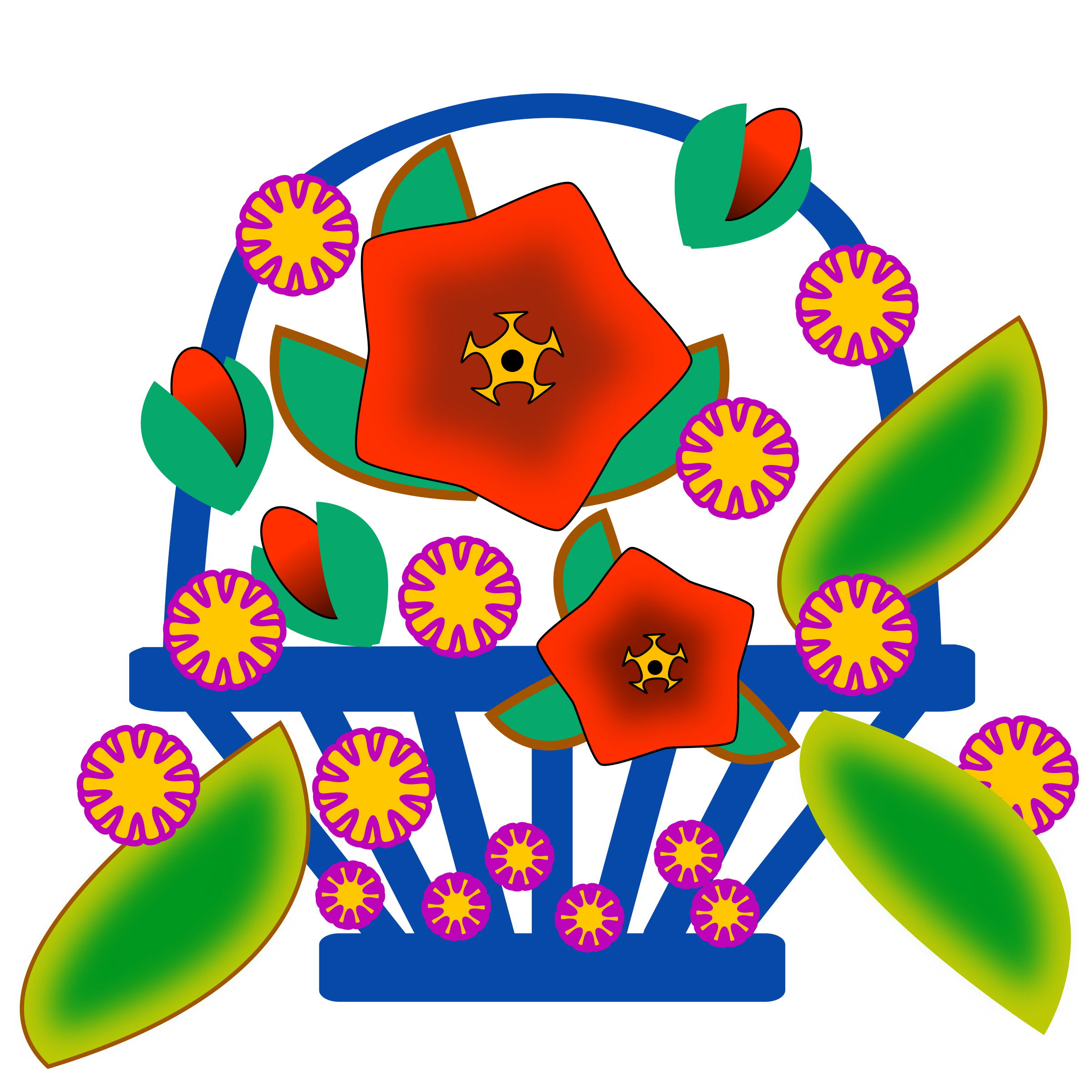 Clipart - Flower Basket