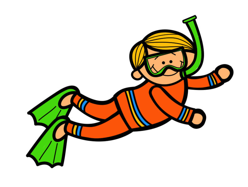 Scuba Diver Cartoon Clipart - Free to use Clip Art Resource