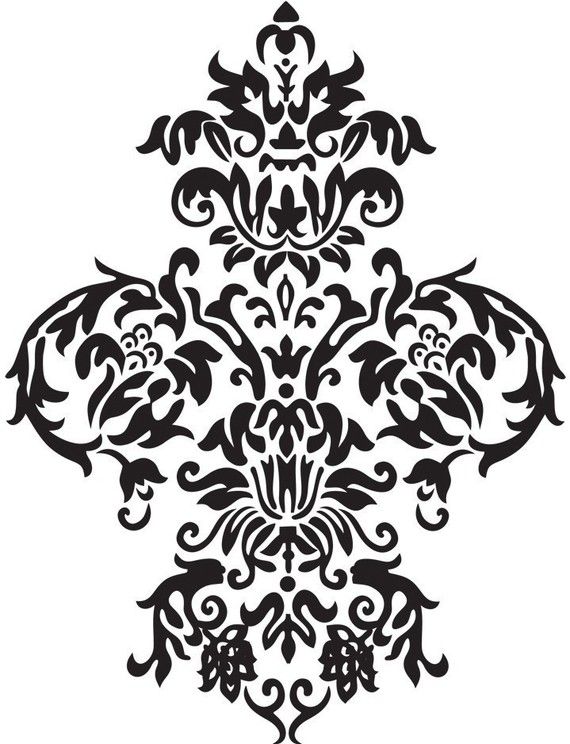 1000+ images about Damask | Baroque, Damask stencil ...