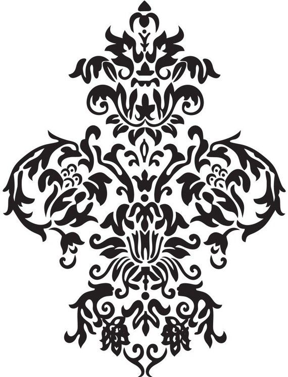 Damask Wall Art ClipArt Best