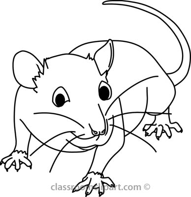 Mouse Black And White Clipart