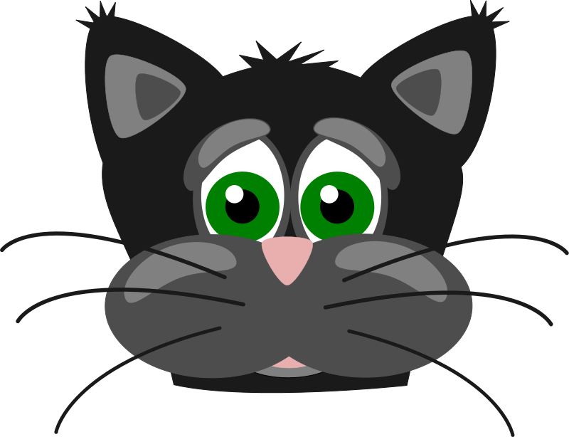 Cute Cartoon Cat Face - ClipArt Best