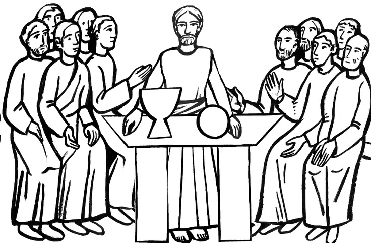 The last supper clipart