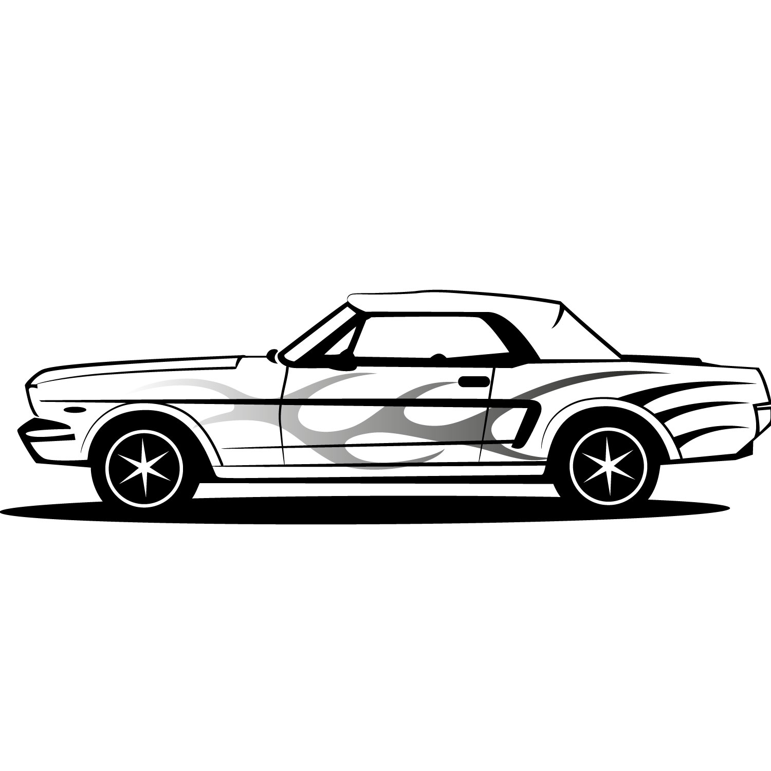 Mustang car clipart free