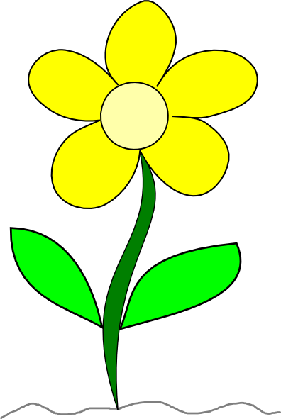 Growing flower clipart