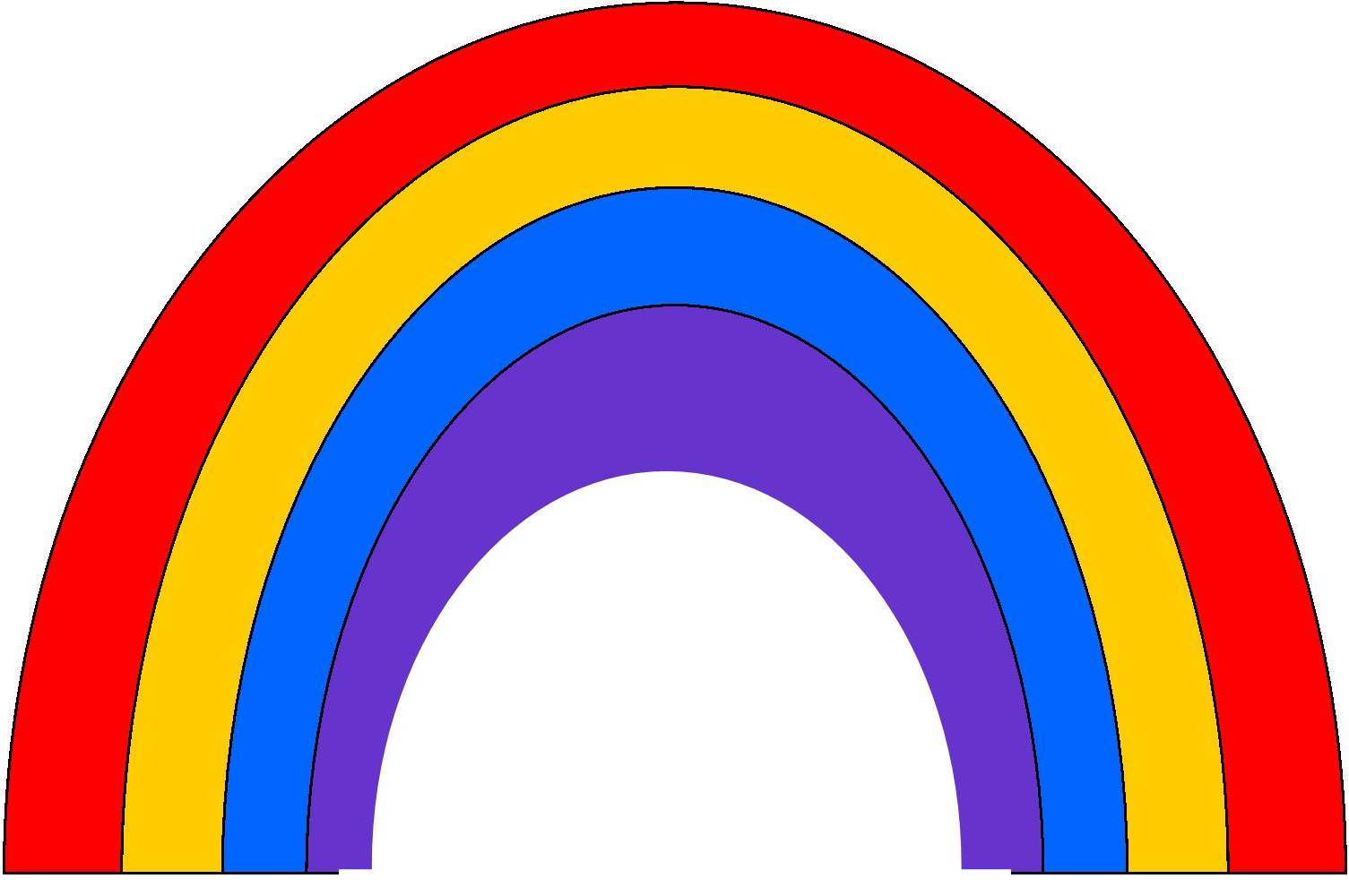 Rainbow Templates ClipArt Best