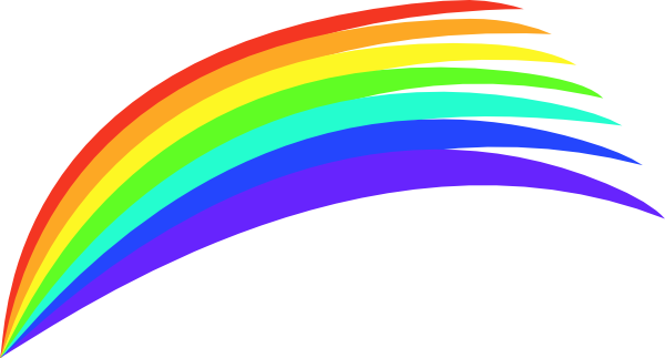 Rainbow in the sky clipart