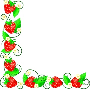 Strawberry Border Clipart