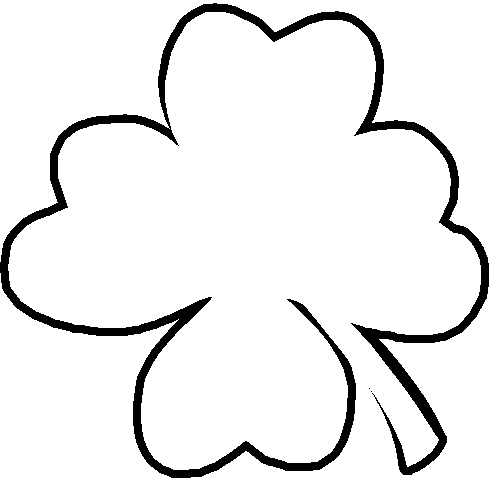 Clover Clip Art Black And White Free - Free ...