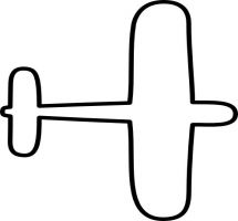 How To Draw An Airplane Clipart