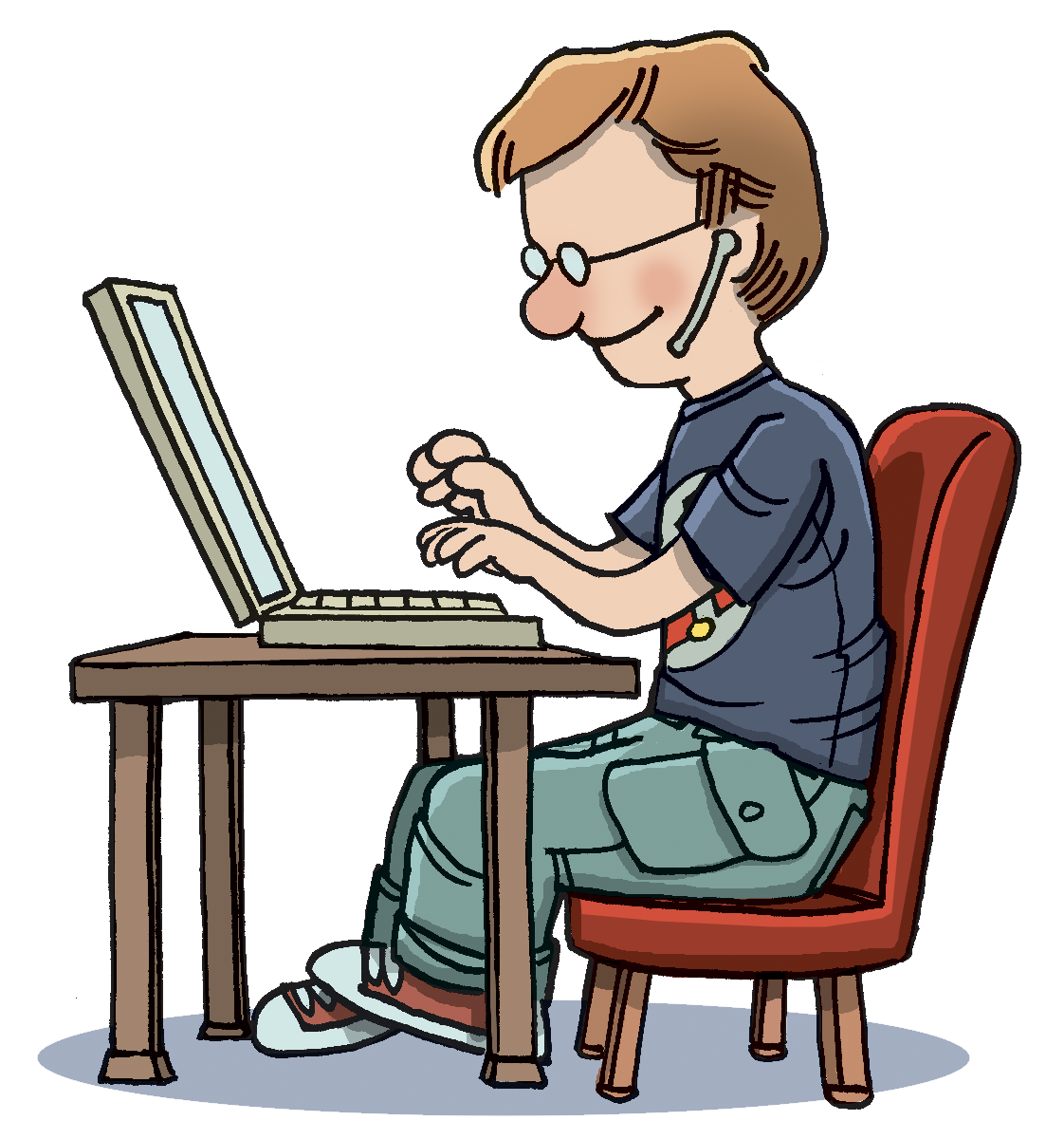 computer typing clipart - photo #1