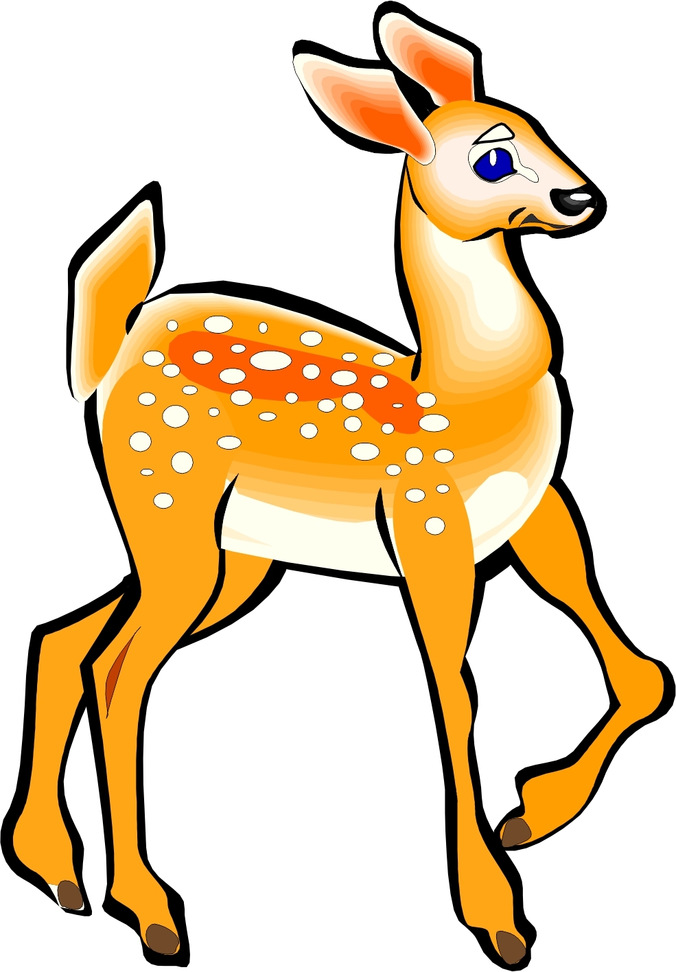 funny deer clipart - photo #17