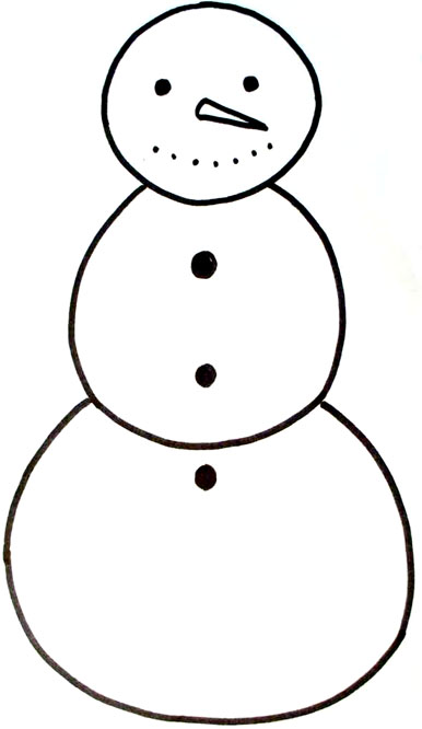Best Photos Of Printable Snowman Cut Out Template Printable 