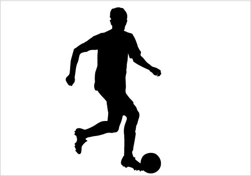 Football Player Silhouette Vector Download Silhouette Graphics