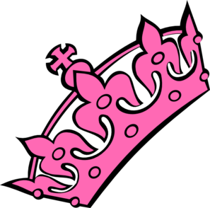 Pink Haley Tiara Princess clip art - vector clip art online ...