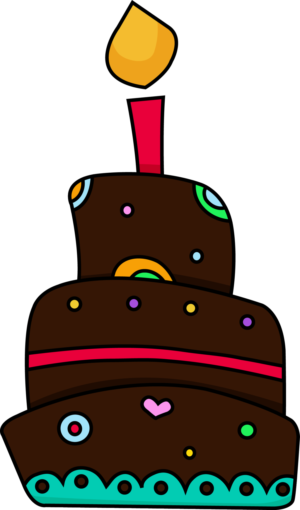 Chocolate cake clipart png