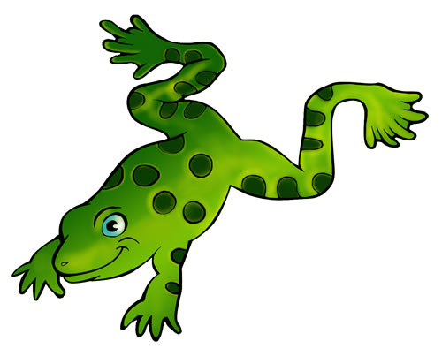 Frog swimming clipart - ClipartFox