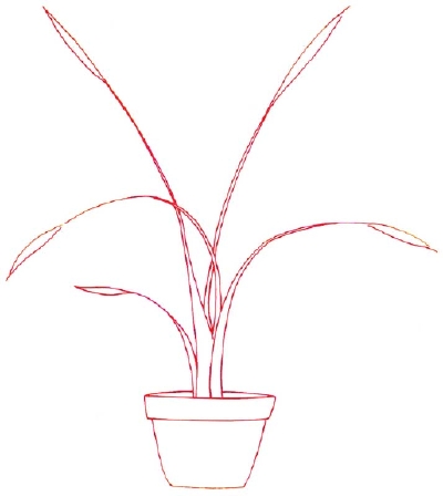 1. Pot and Stems - How to Draw a Palm in 5 Steps | HowStuffWorks