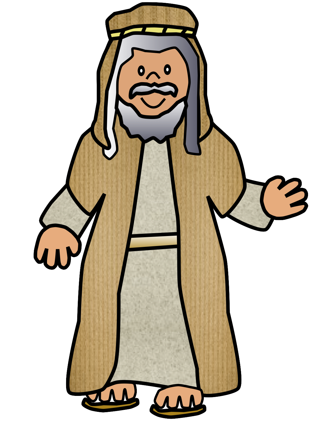 Bible character face clipart
