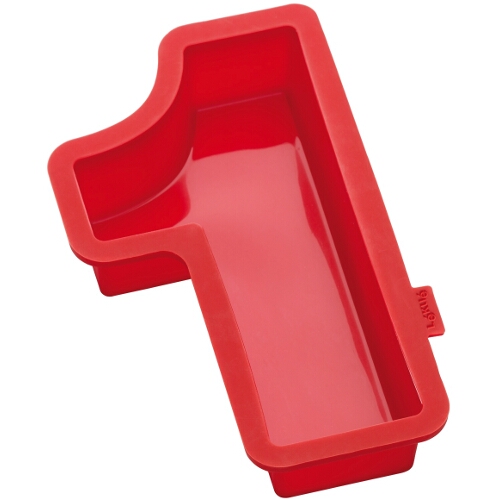 Catalog Detail - Lekue Number 1 Red Silicone Cake Mould