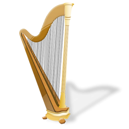 Gold Harp Icon, PNG ClipArt Image | IconBug.com