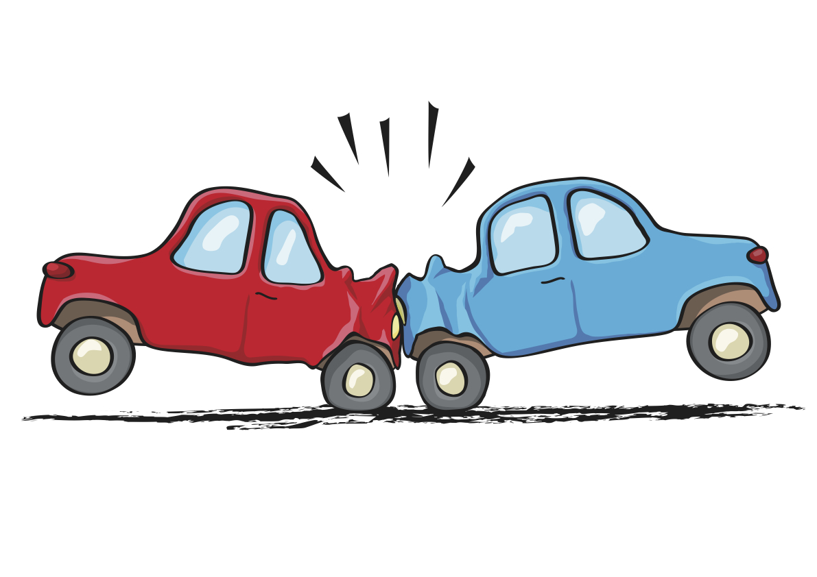 Animated car accident clipart