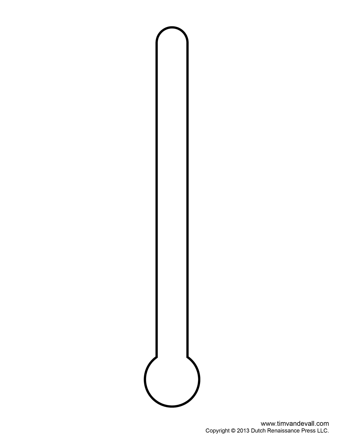 Blank Thermometer Clipart