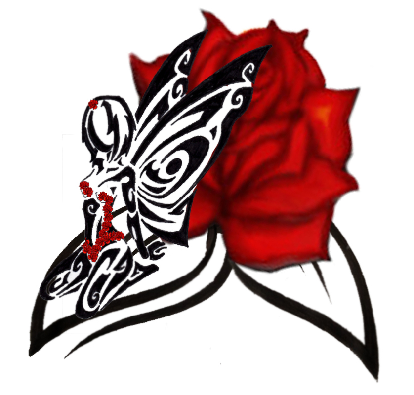 Tribal Roses Clipart - Free to use Clip Art Resource