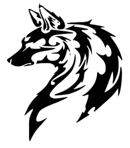 Wolf Tribal PNG Image