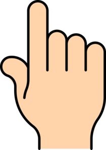 Finger pointing clip art