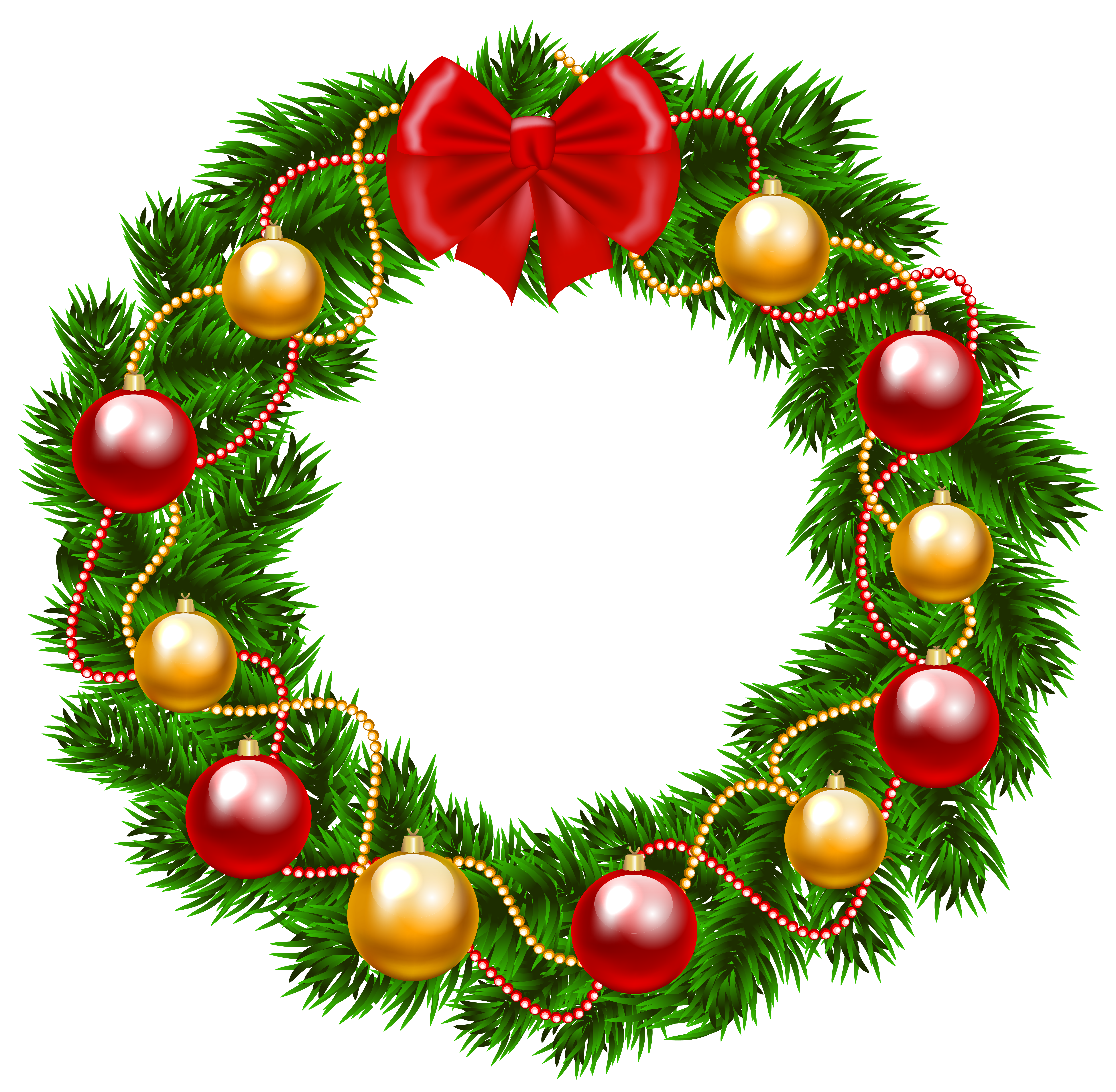 Christmas Wreath PNG Clipart Image