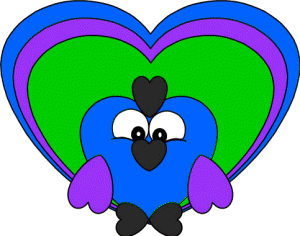 Heart Peacock Paper Craft