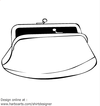 Purse Outline - ClipArt Best